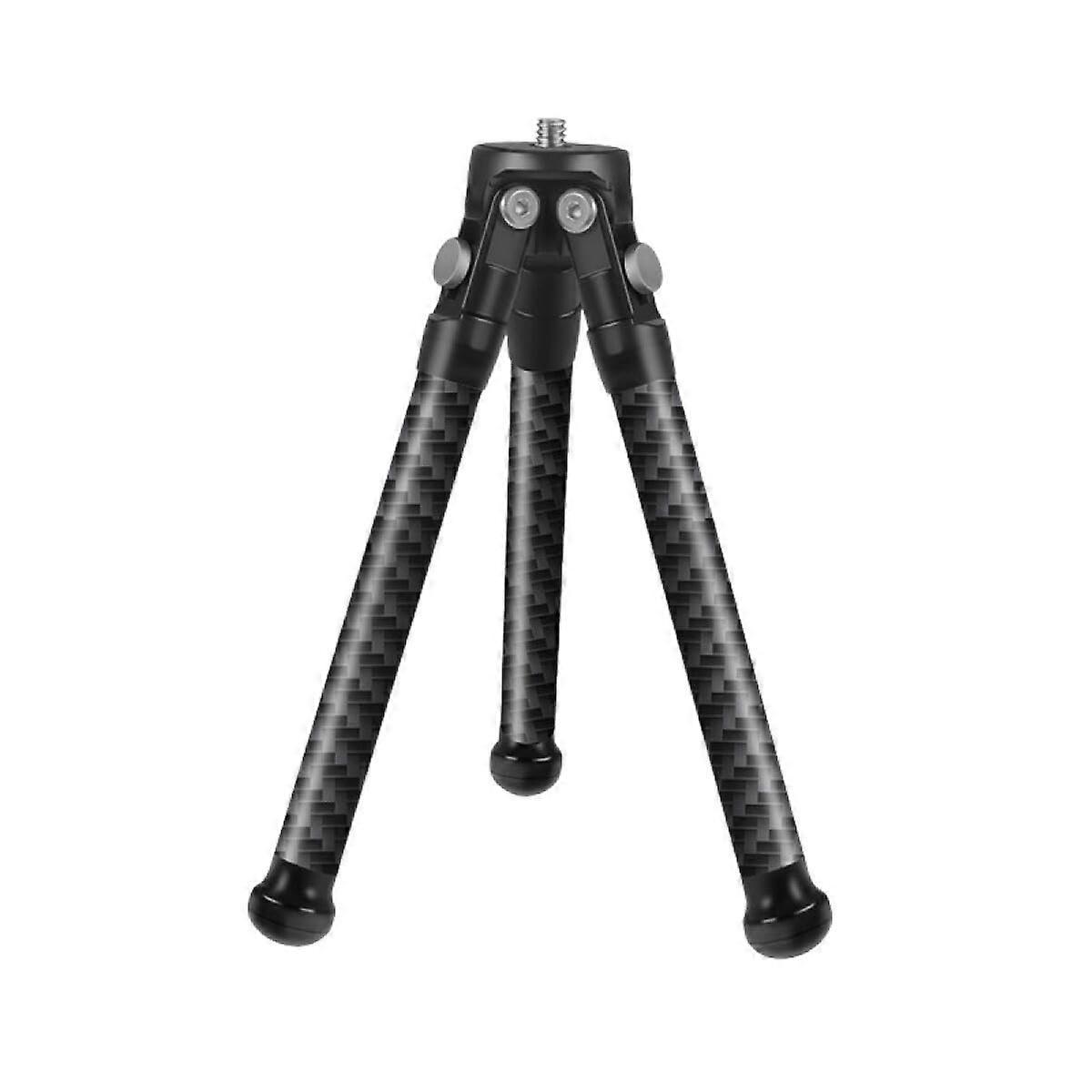 Mini Carbon Fiber Tripod Portable Retractable Desktop Stand For SLR Cameras, Compact Lightweight, DSLR Compatible
