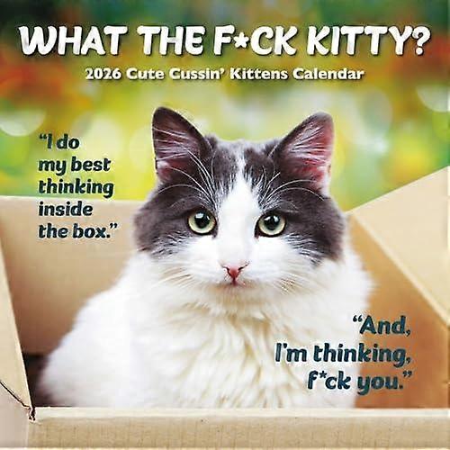 What The Fck Kitty Square Wall Sunday St Calendar Book