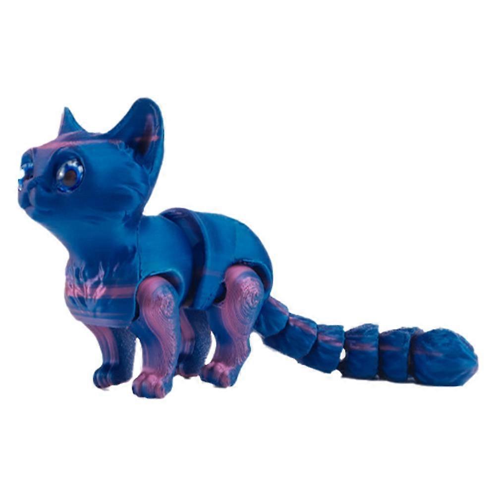 Movable 3D Printed Kitten Tail Toy Cute Cat Tail Shape Interactive Fun Gift Exquisite Craftsmanship