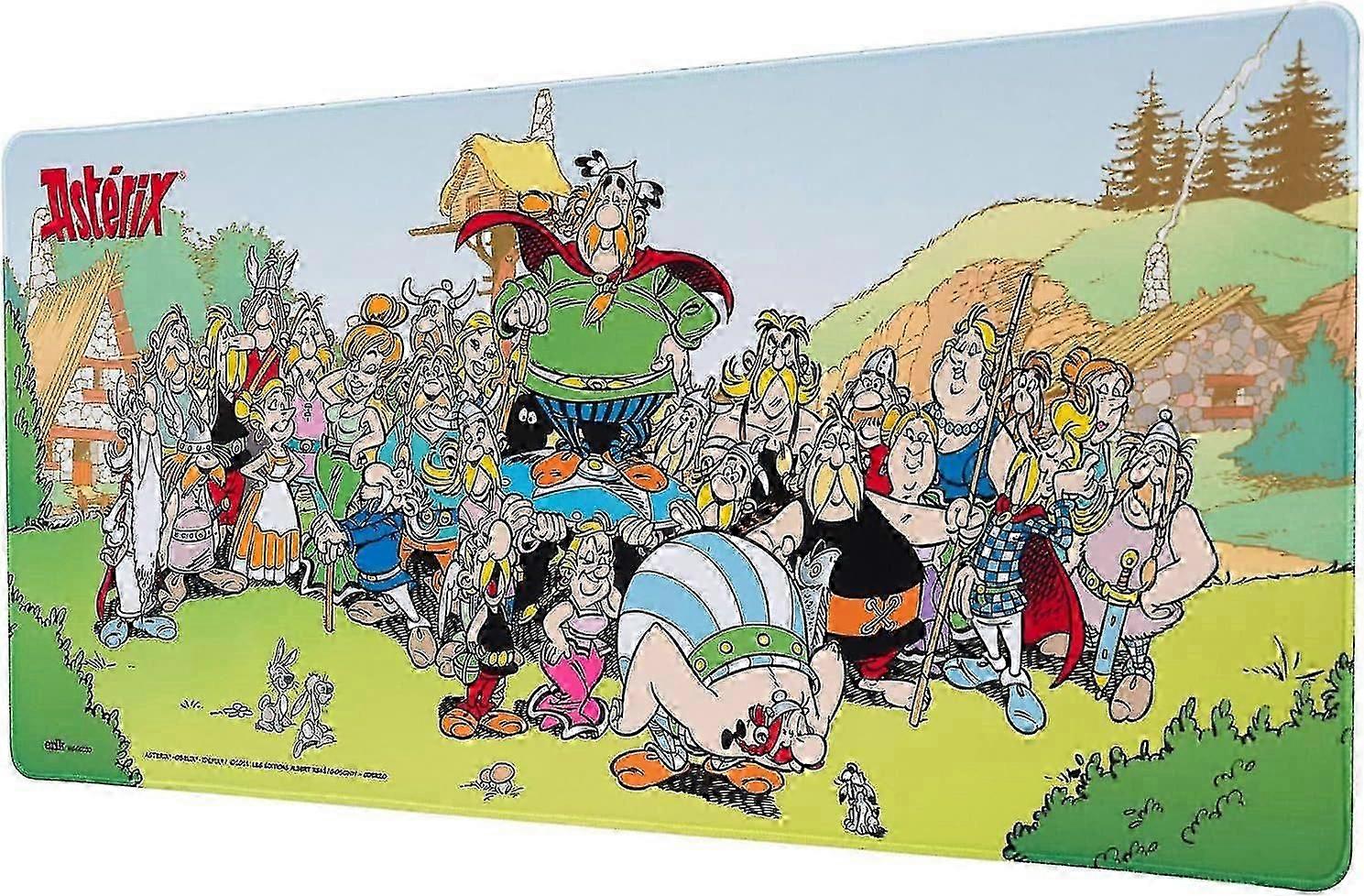 Asterix Xxl Mouse Mat - Desk Pad - 31.5 Inch X 13.78 Inch Non-slip Rubber Base Mouse Pad, Gaming Mouse Pad, Keyboard Mouse Mat - Asterix And Obelix