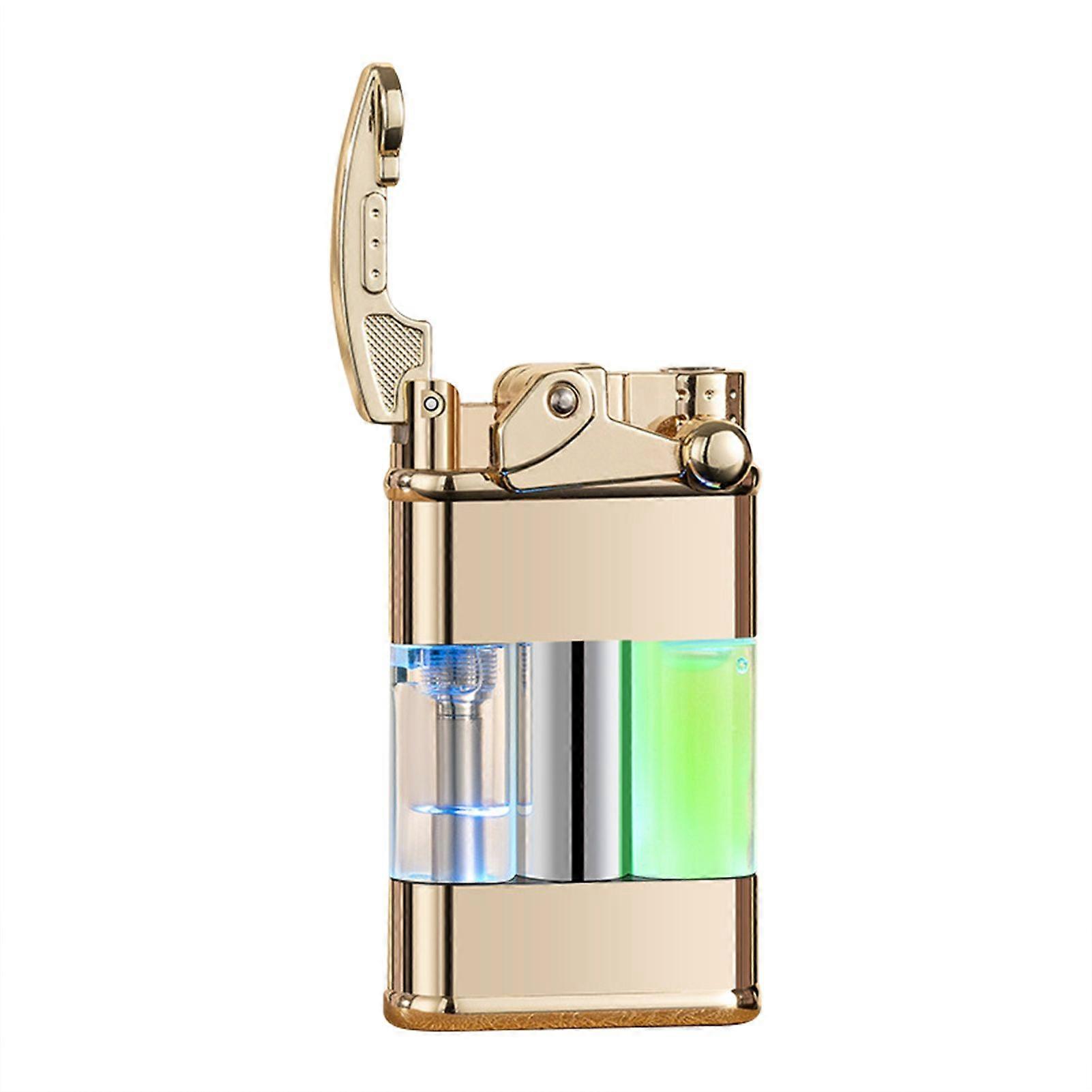 Windproof Refillable Metal Torch Lighter Powerful Windproof Green Jet-Flame Bar Party Accessory