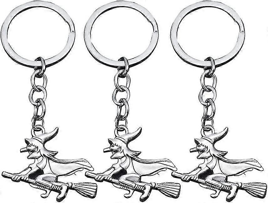 3pcs Witch Keychain Creative Hanging Ornament Backpack Hooks Female Witch