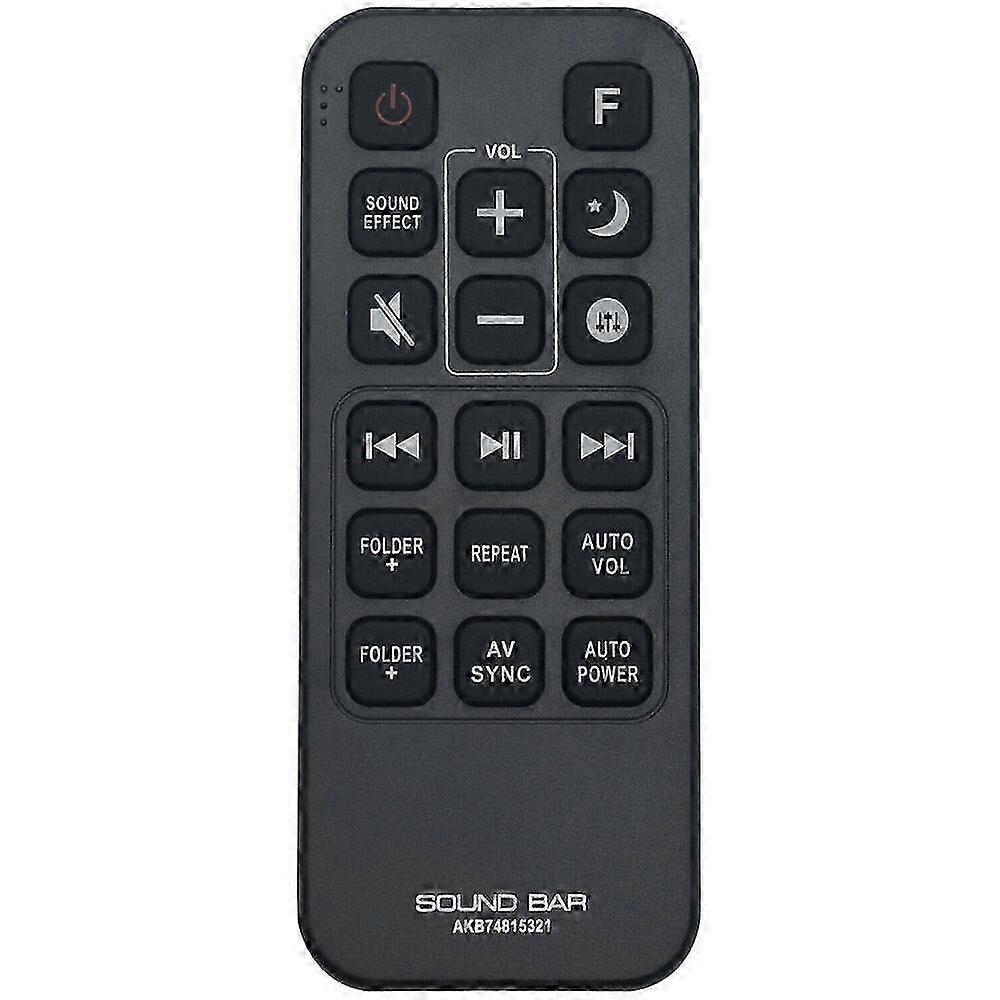 Sound bar remote for LG AKB74815321 compatible with SPJ4B-W SH5B SJ5Y