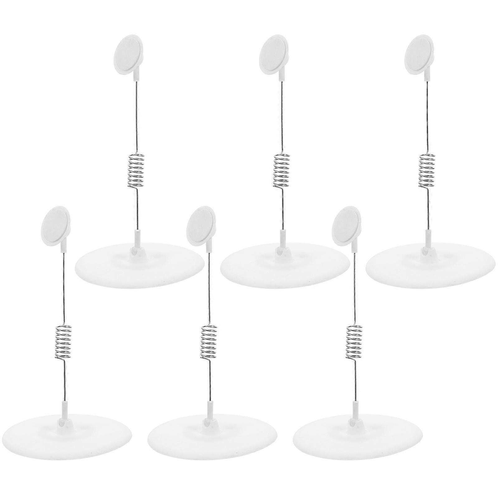 Sticky Label Holder for Display 6Pcs with Strong Adhesive and ABS Material