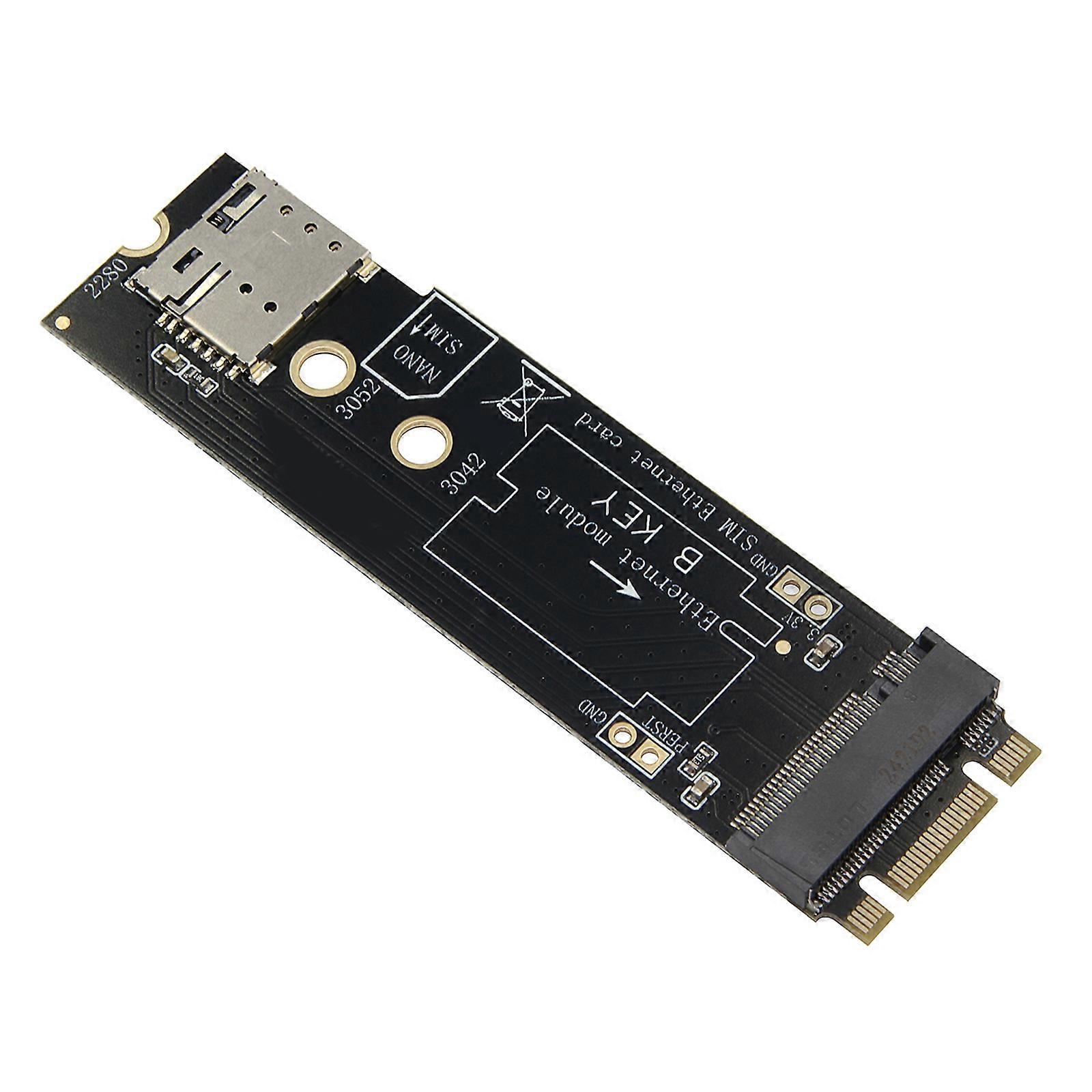 M.2 B & M Key 2280 to B Key Networking Adapters Featuring 4.3g Design And 94V0 Flame Resistance Multicolor