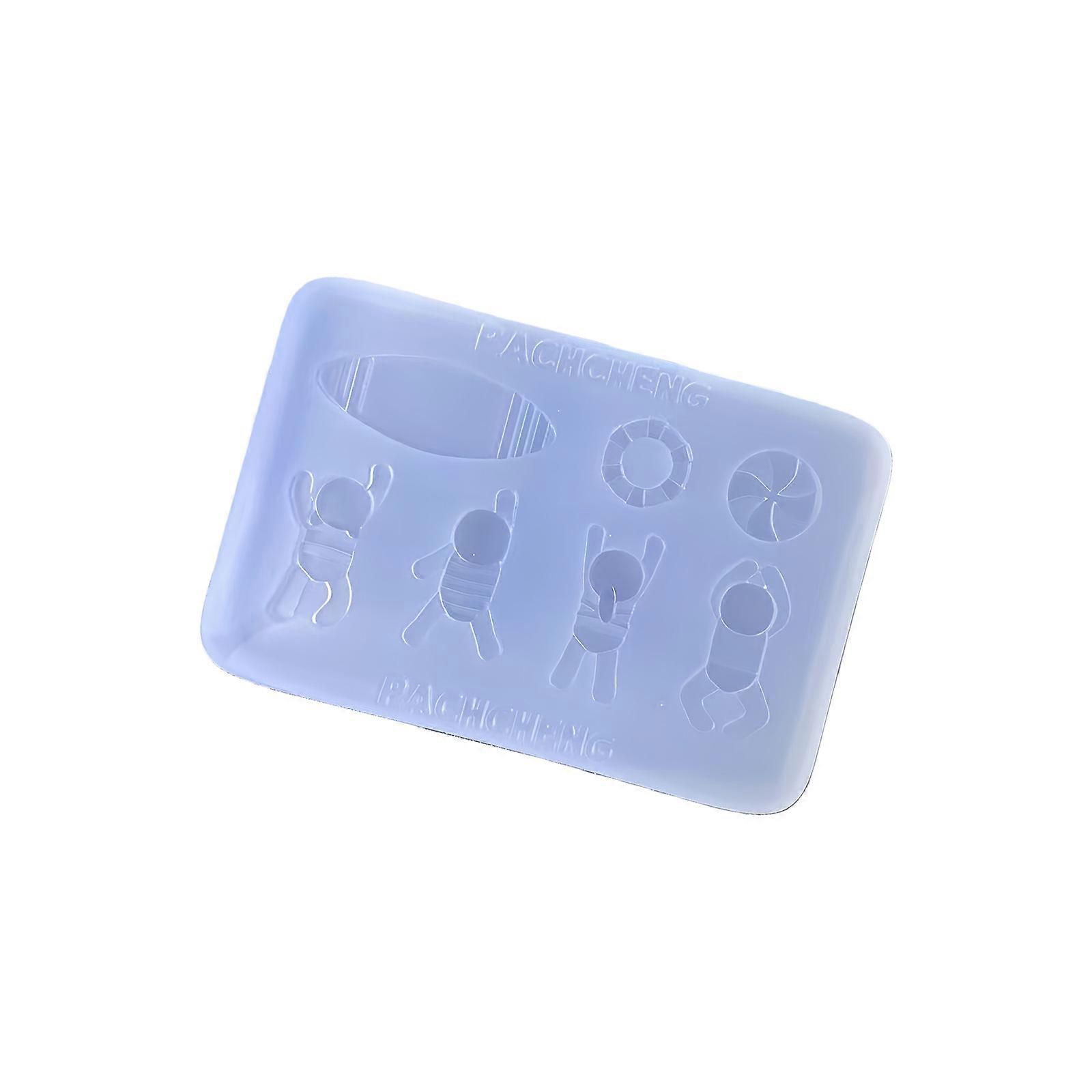 Reusable Silicone Small Accessory Mold with Decorative Patterns Beginner Friendly Jewelry Tool Silicone Texture Multicolor