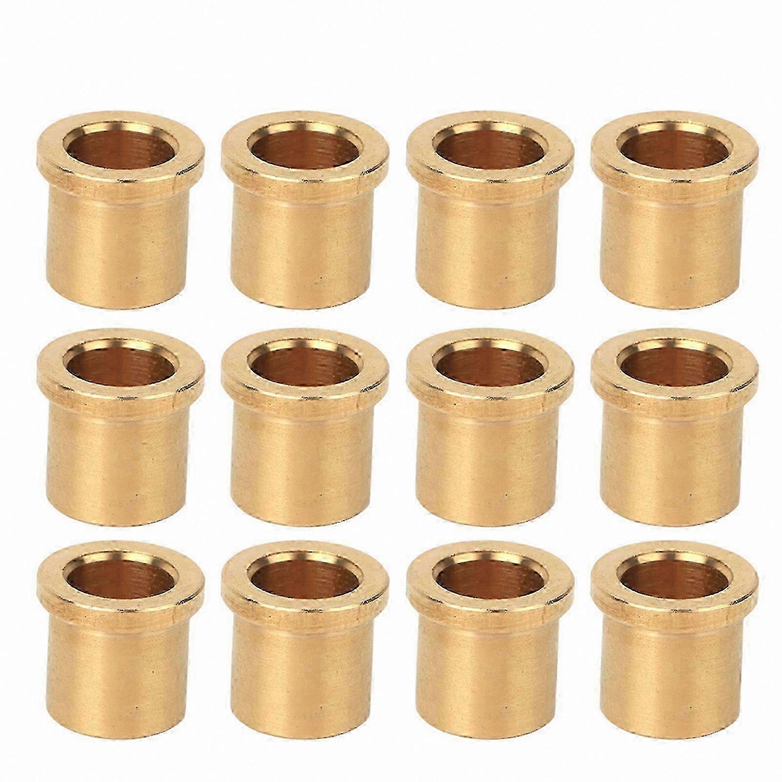 12Pcs High-Lubrication Bronze Bushings for Industrial Robotics, US Standard 8/6 Size