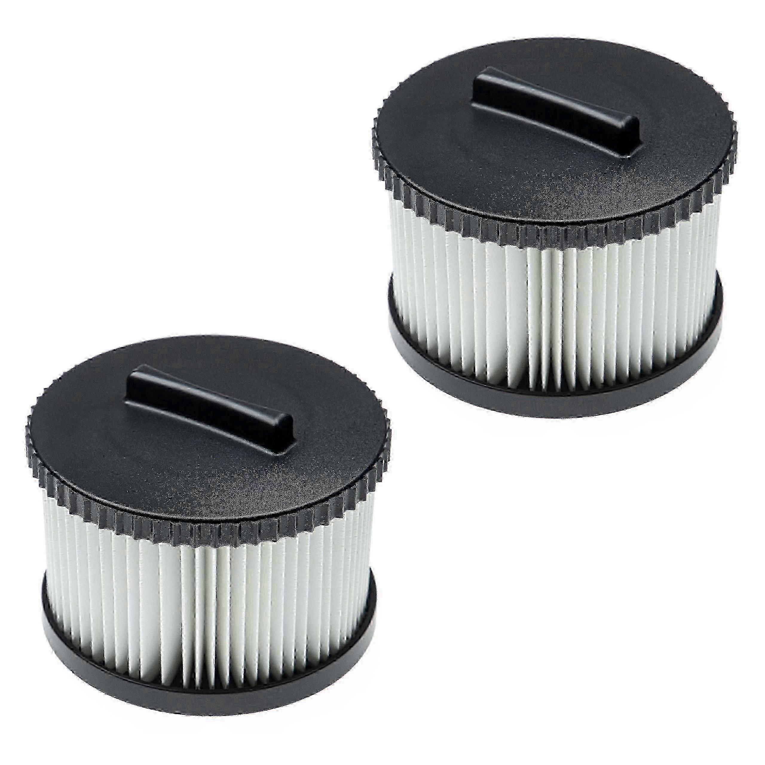 2x Vacuum Filters Compatible with Dewalt DWV010 Type 2, DWV012 Type 2, DWV902M/L Type 2, DWV900/01L - HEPA Filter Black White 0830