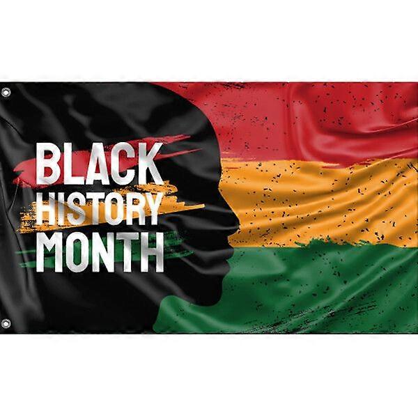 Black History Month Face Flag