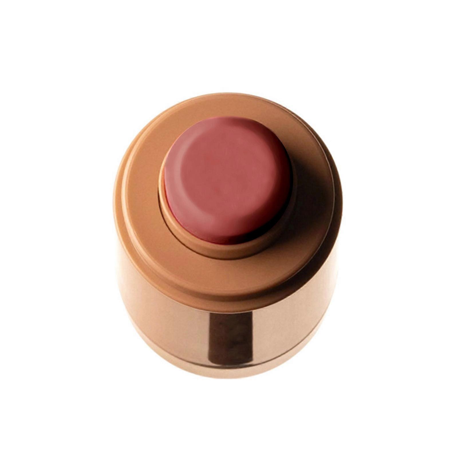 Creamy 3Way Blush Stick for Lips Cheeks Highlight Longwear Color Moisturizing Formula Perfect for Busy Lifestyles Multicolor