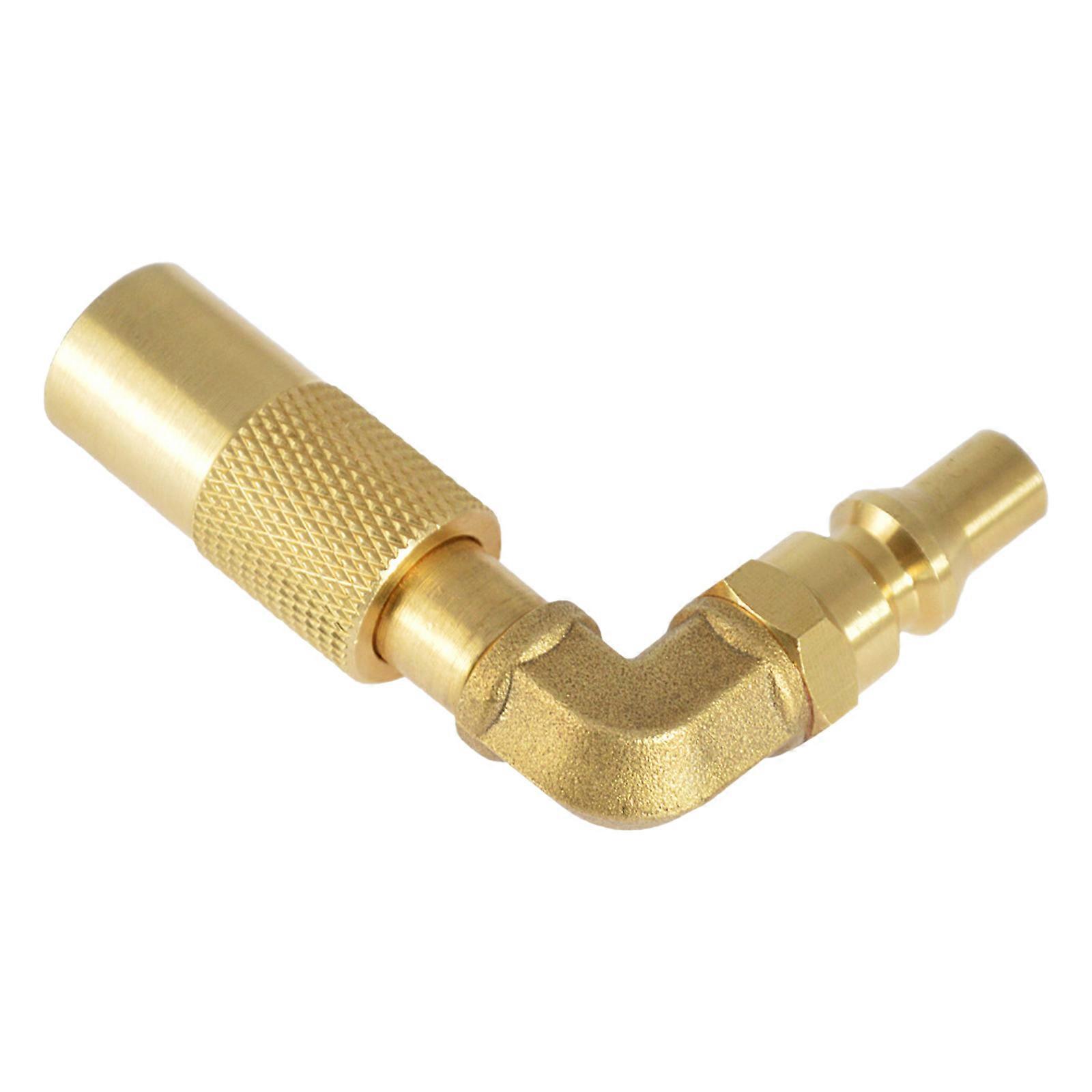 Multifuntional Propanes Grills Connectors 1/4In Quick Attachs Elbow Propanes Conversion Fitting Suitable for BBQ Setuping Multicolor