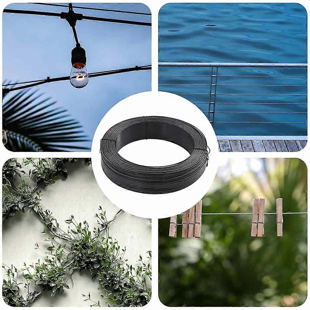 Zaun-Bindedraht 250 m 1,4/2 mm Stahl Anthrazit