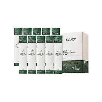 10pcs Wash Free Collagen Firming Mask,hydrating Anti-aging,reduce Fine Lines