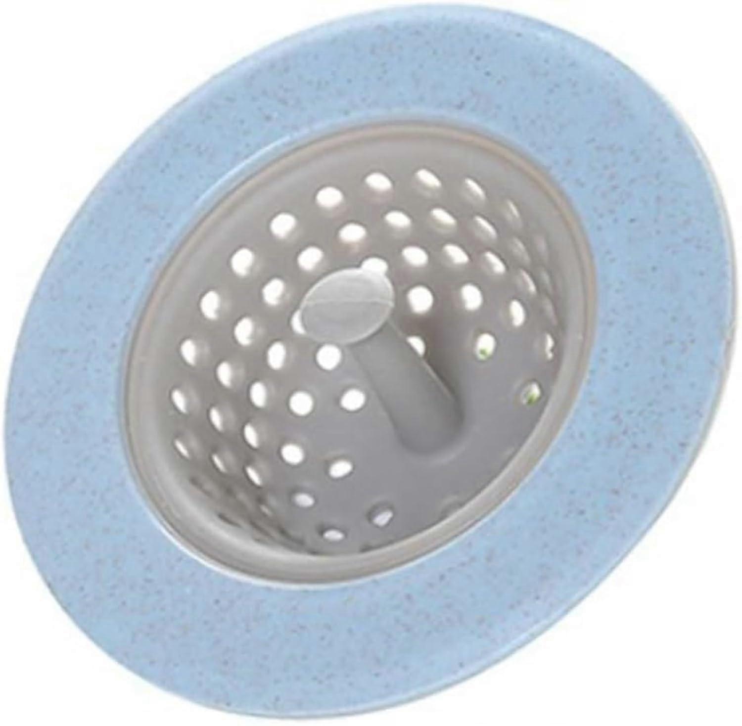 Floor Drain Cover Strainer Plug for Kitchen Sink and Bathroom – Round AntiClog Filter Basket, Easy to Remove