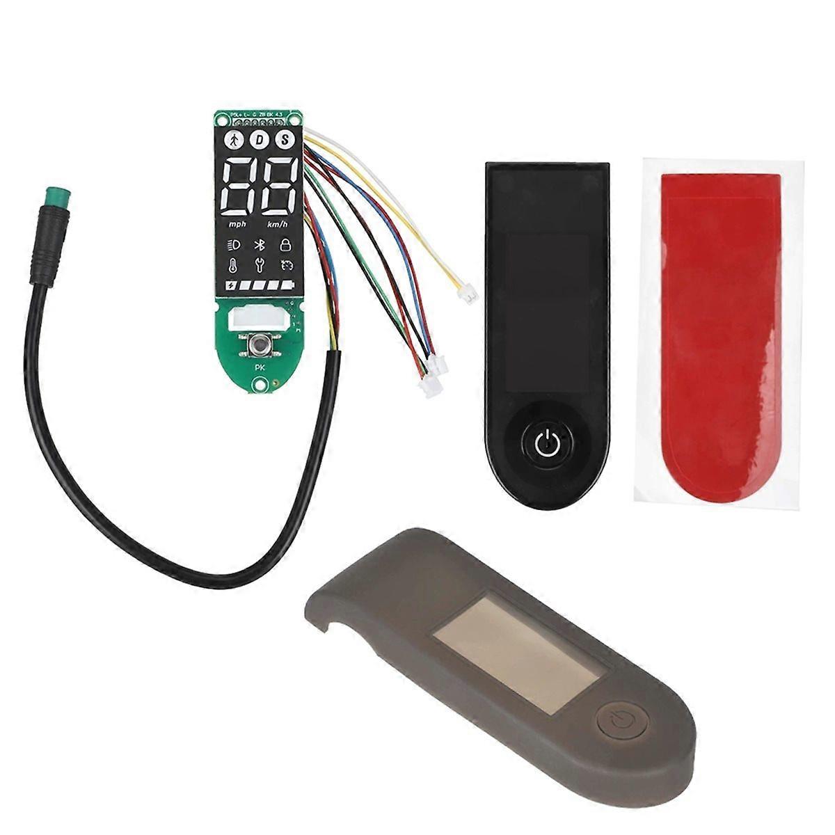 Electric Scooter Dashboard Circuit Board and Display Panel Protect Shell Set for 4 Lite Scooter Acce