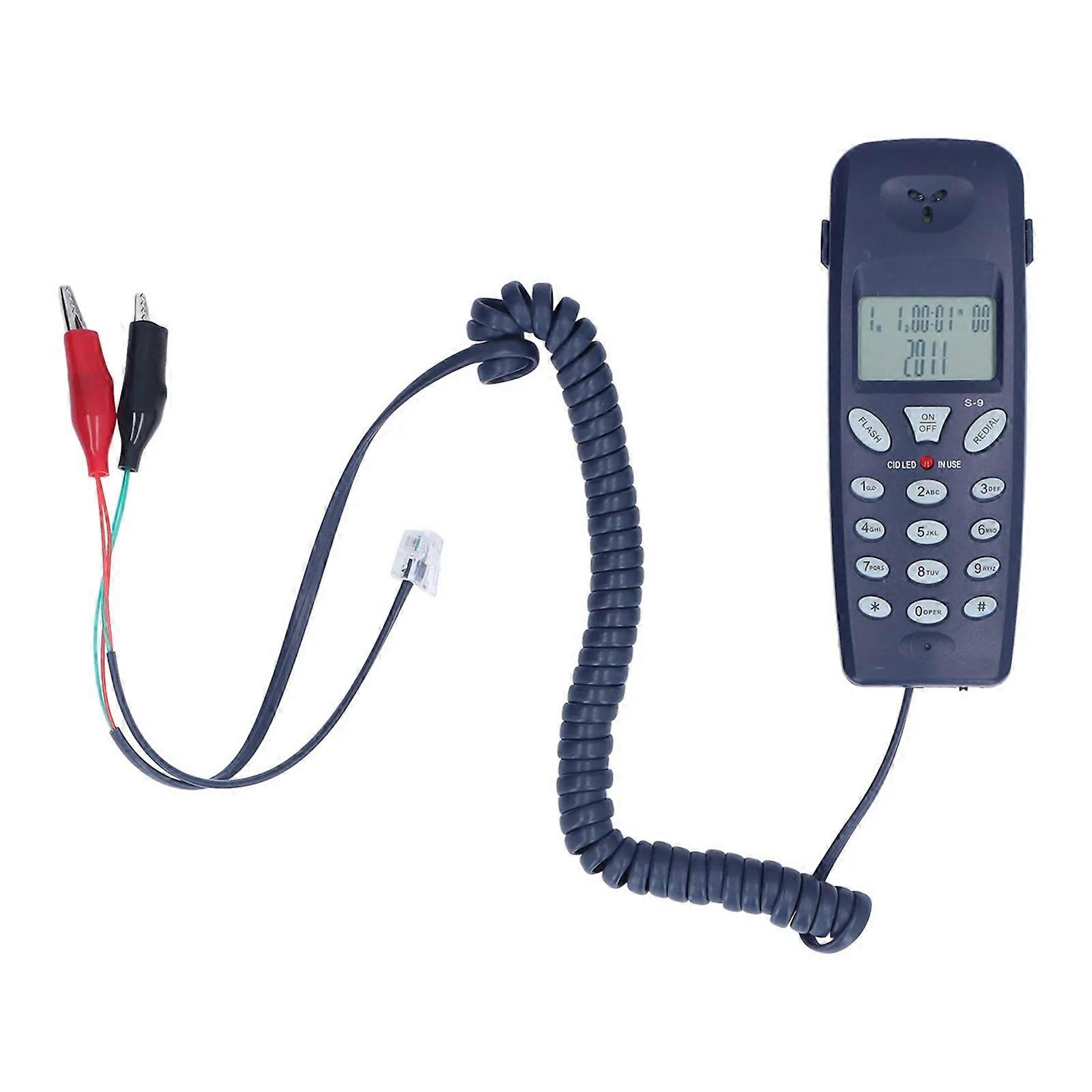 Line Tester Phone Convenient Communication and Line Testing for Communication Maintenance and Home Use Multicolor