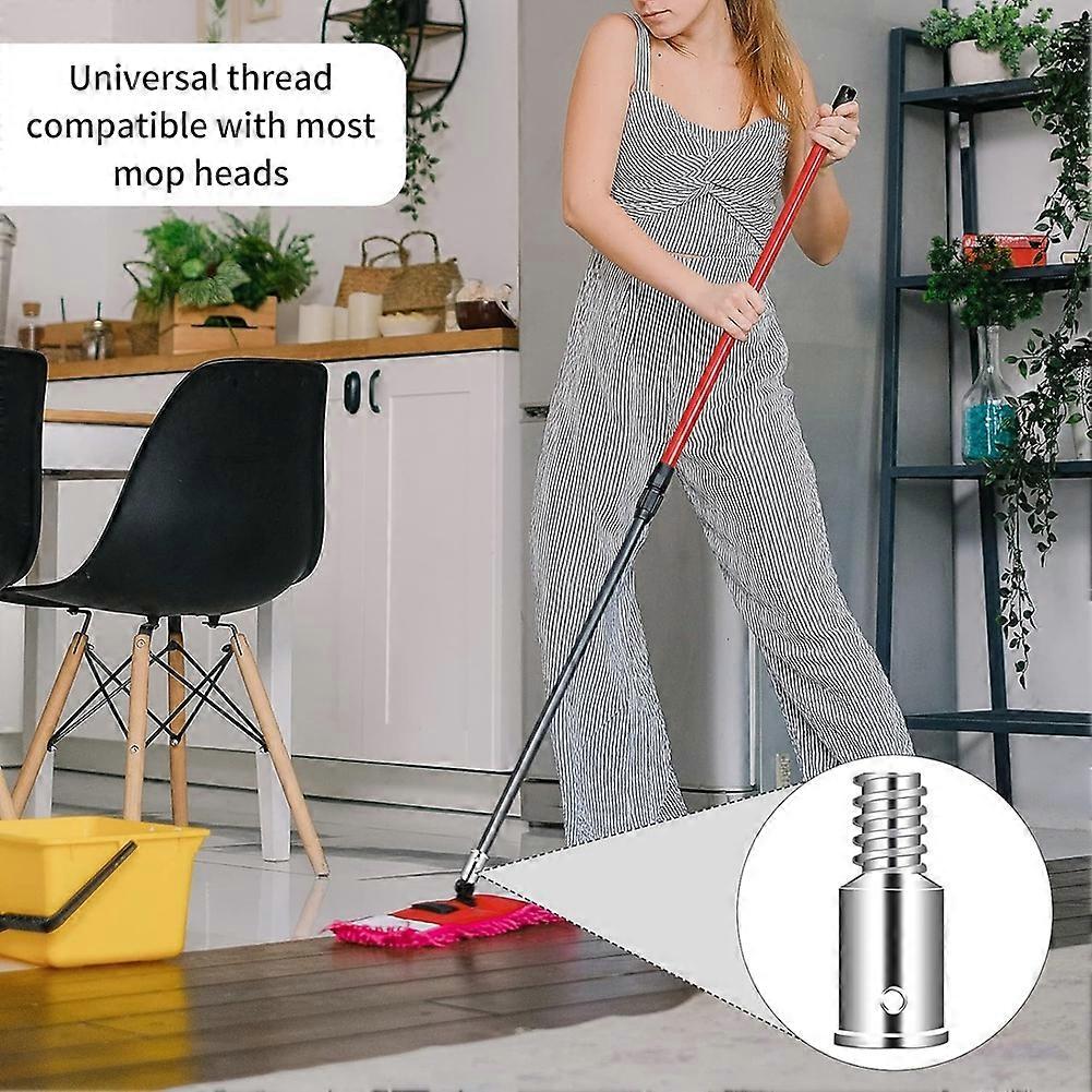 Thread Tip Replacement,Ultra Threaded Tip Repair Kit 1 Inch Extension Pole Adapter Tips for Mop Broom Brush 2set