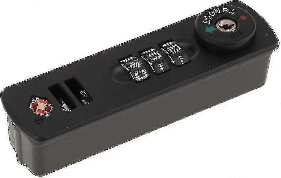 1 X Tsa007 Combination Padlock For Luggage And Suitcases 3 Digits (many Different Combinations) - Black f26