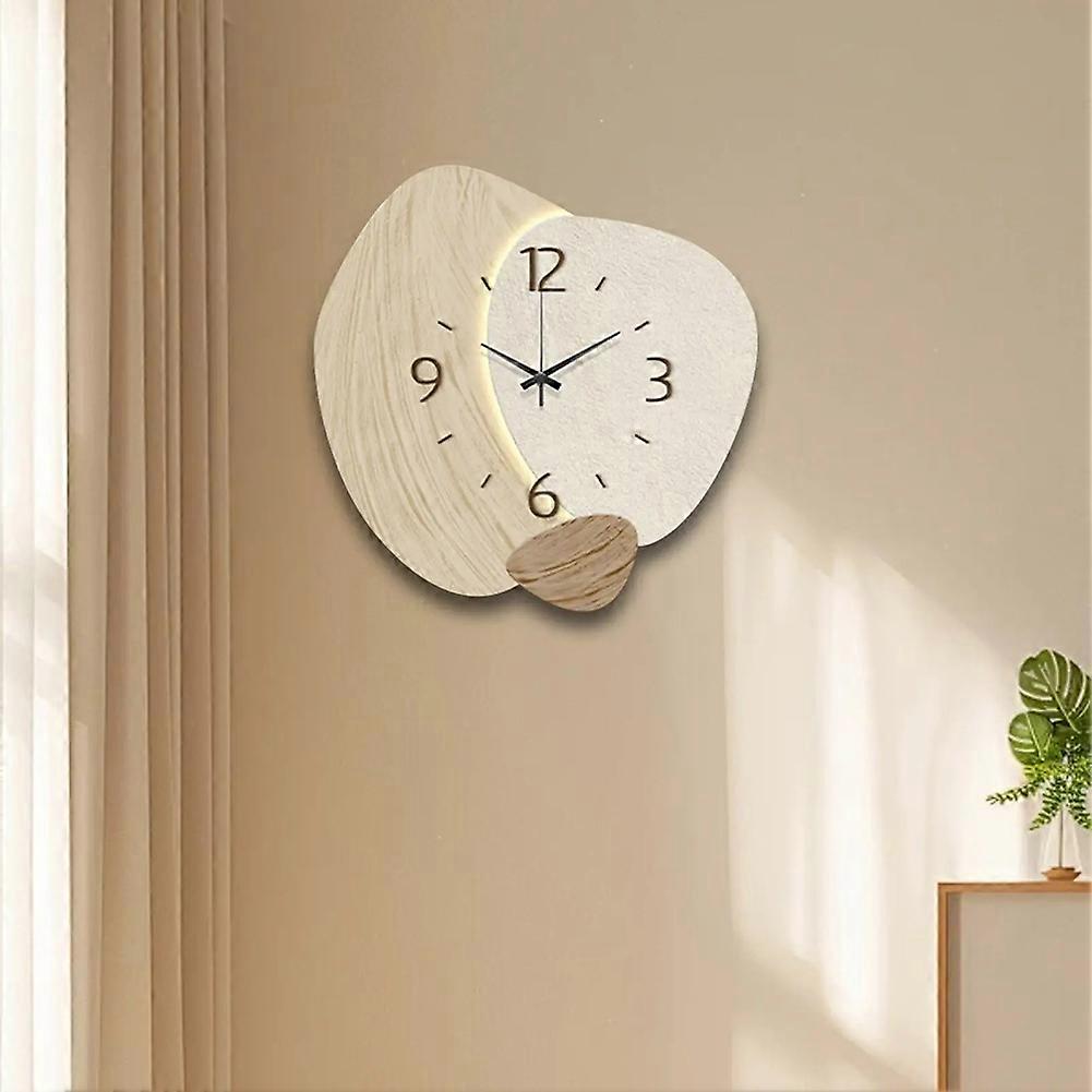 Nordic Wall Clock Home Decor Non Ticking Simple Wall Decor Decorative Clock A