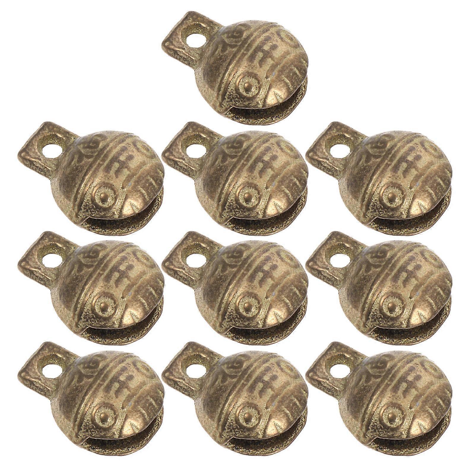 Craft Bells Home Decor Wind Chime Component Copper 1.4Cm 10Pcs