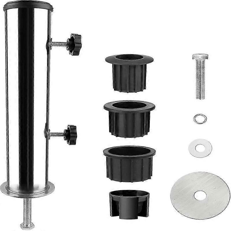 Kit supporto per ombrellone con base tubolare universale in acciaio inox