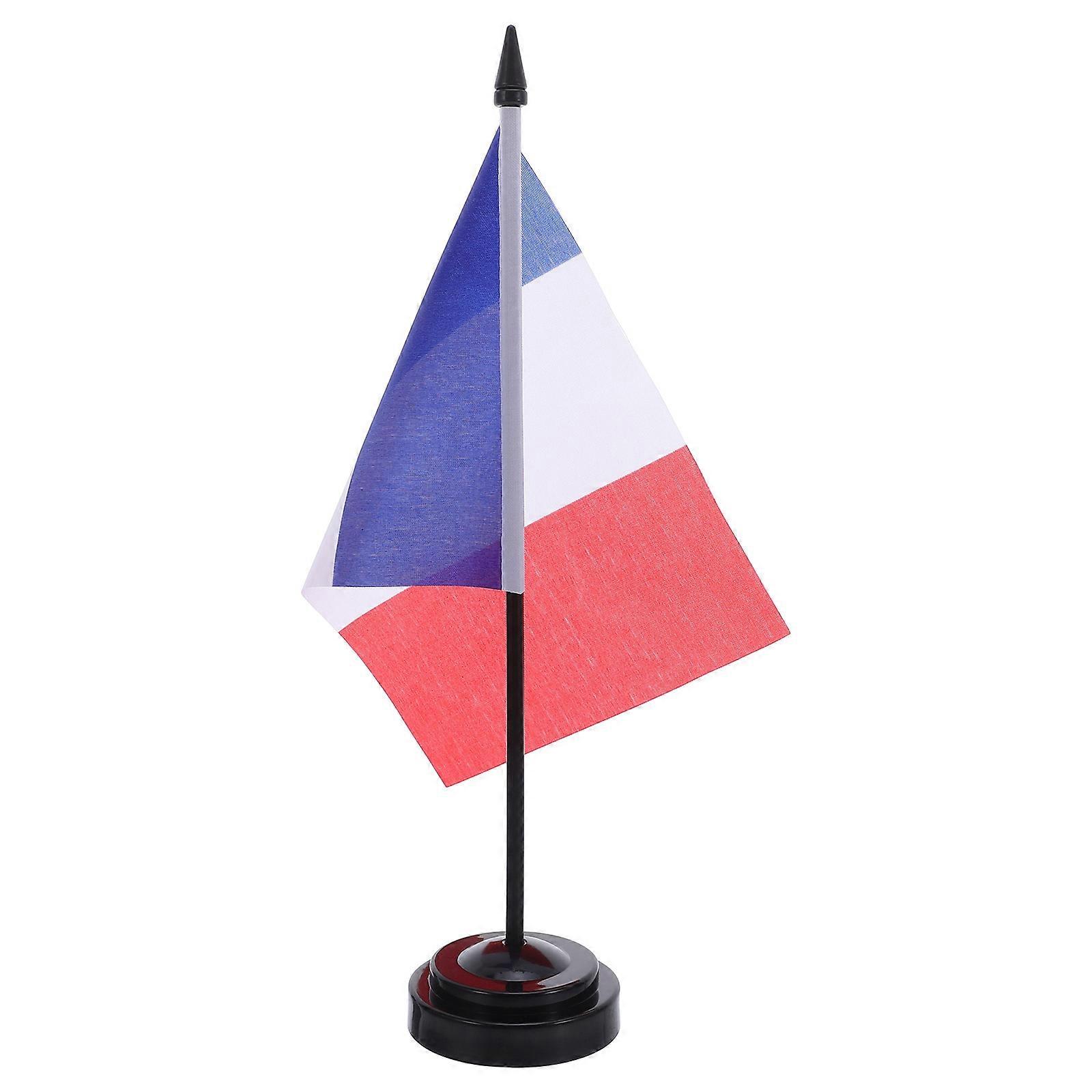 France Desk Flags Mini Table Flag for Conference Room 10Pcs
