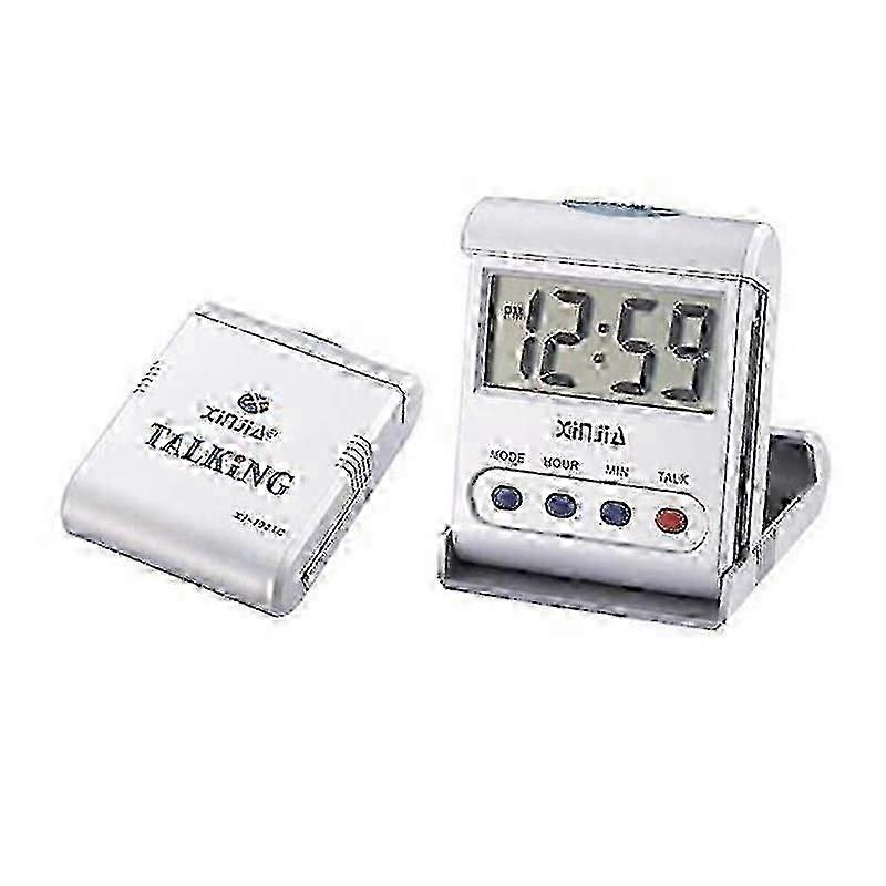 Hearing impaired talking clocks 2 pack for blind elderly