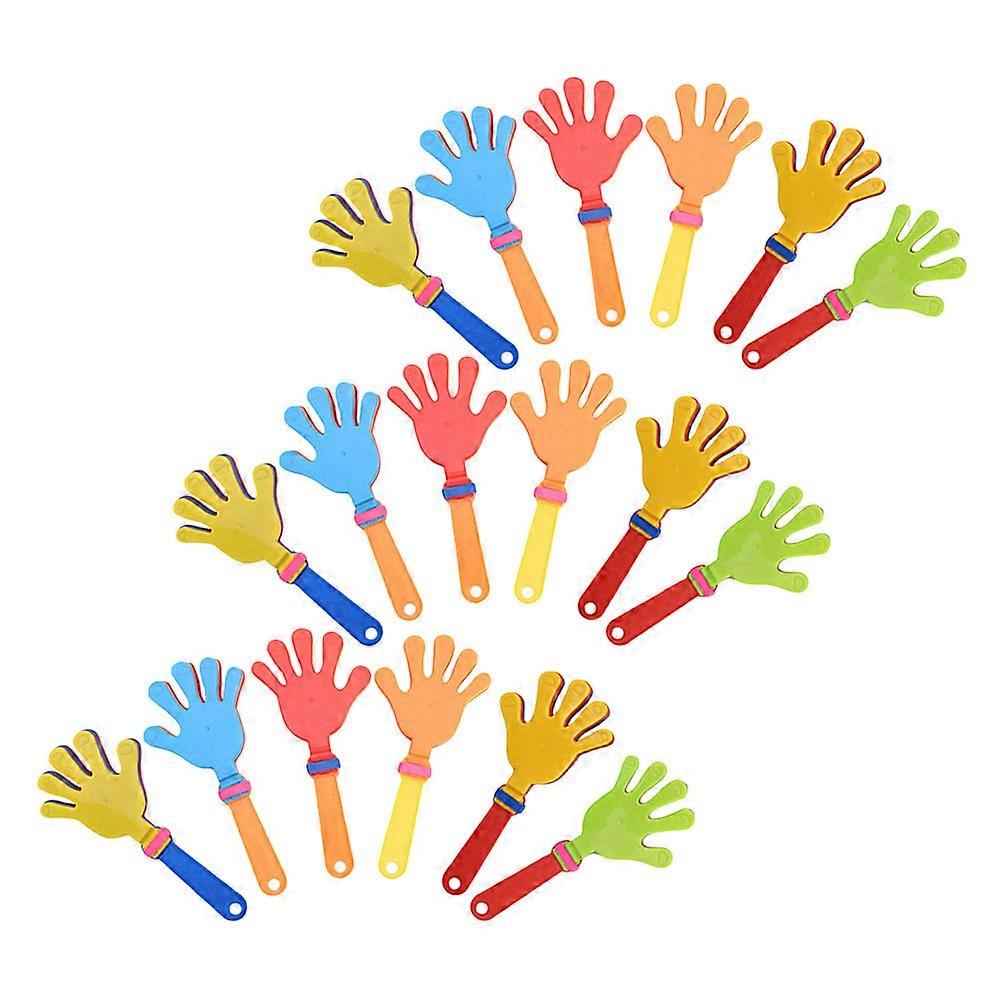 Hand Clappers Noisemakers Plastic Clapper Toy for Playing 24Pcs Colorful Set