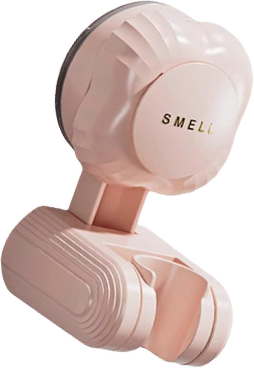 Suction Cup Shower Head Holder NoDrill Adjustable Height and Angle Bracket for Renters Pink