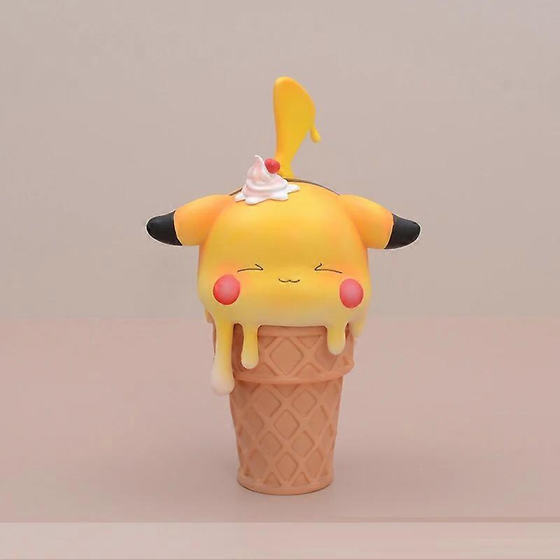 Pok��Mon Cone Ice Cream Ice Cream Pikachu Bulbasaur Seed Up To Duck Kirby Ornament Figure Animation Peripherals Kids Toys Model
