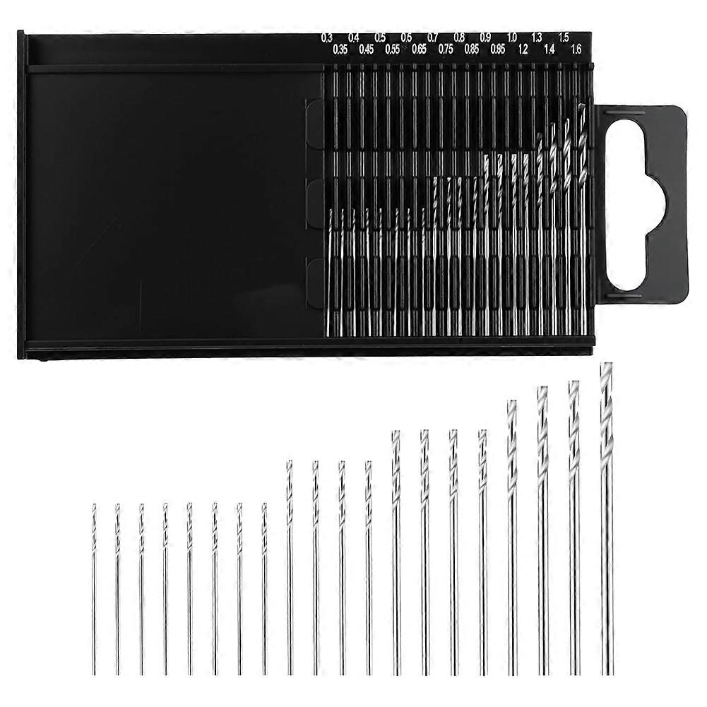 Mini Drill Bit Set,20 Pcs HSS Shank Twist Drill Bits Tiny Drill Bits DIY Kit Rotary Hand Tools Acces