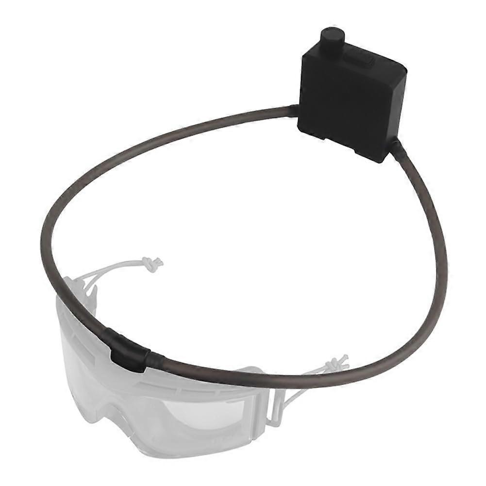 Motorcycle Goggles Defogger with Adjustable Wind Speed and Magnetic Connection for OffRoad