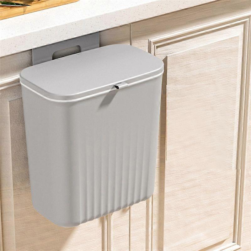 Kitchen Trash Can Household Cabinet Grey