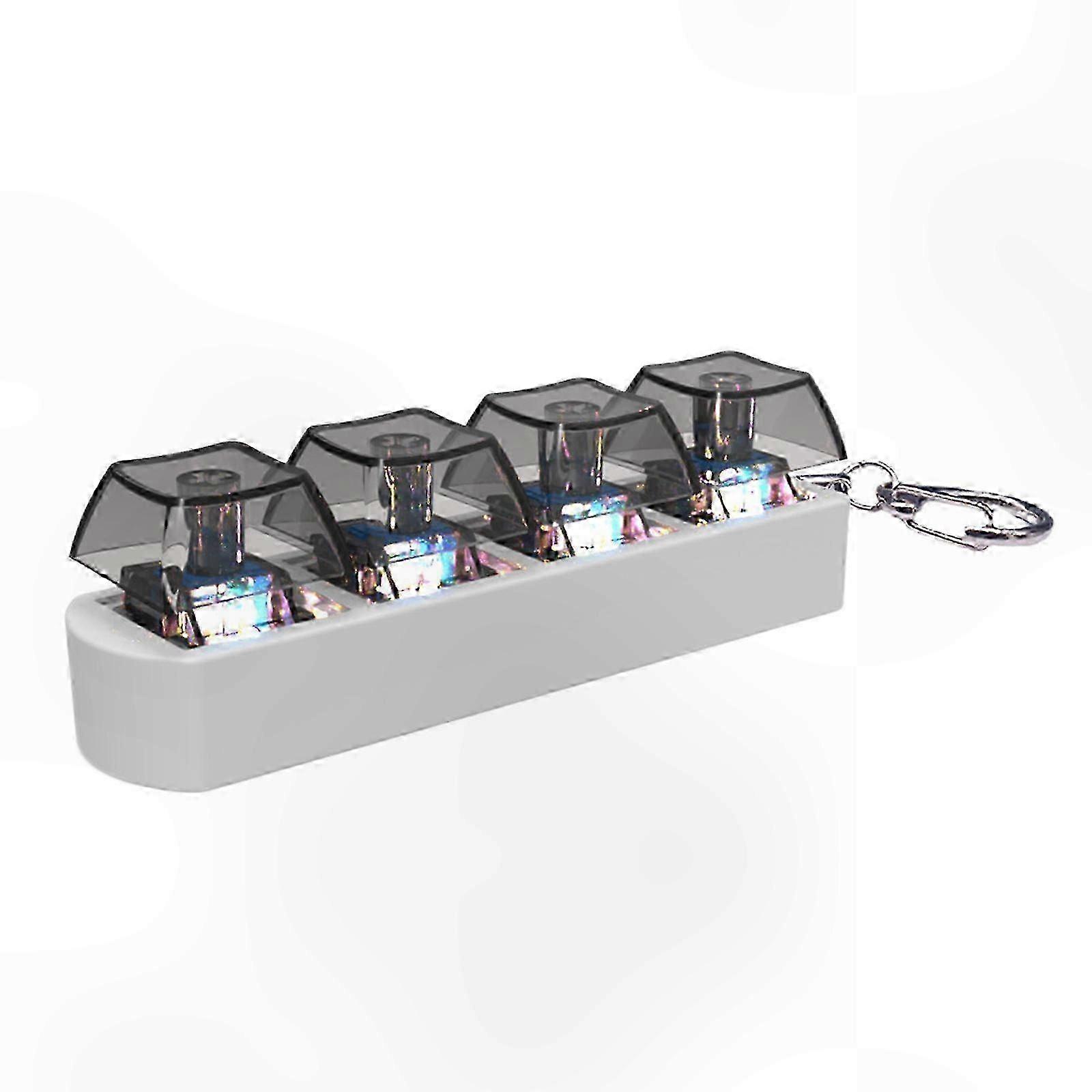 Durable 4-Key LED Keycap Tester for Sensory Stimulation and Stress Relief