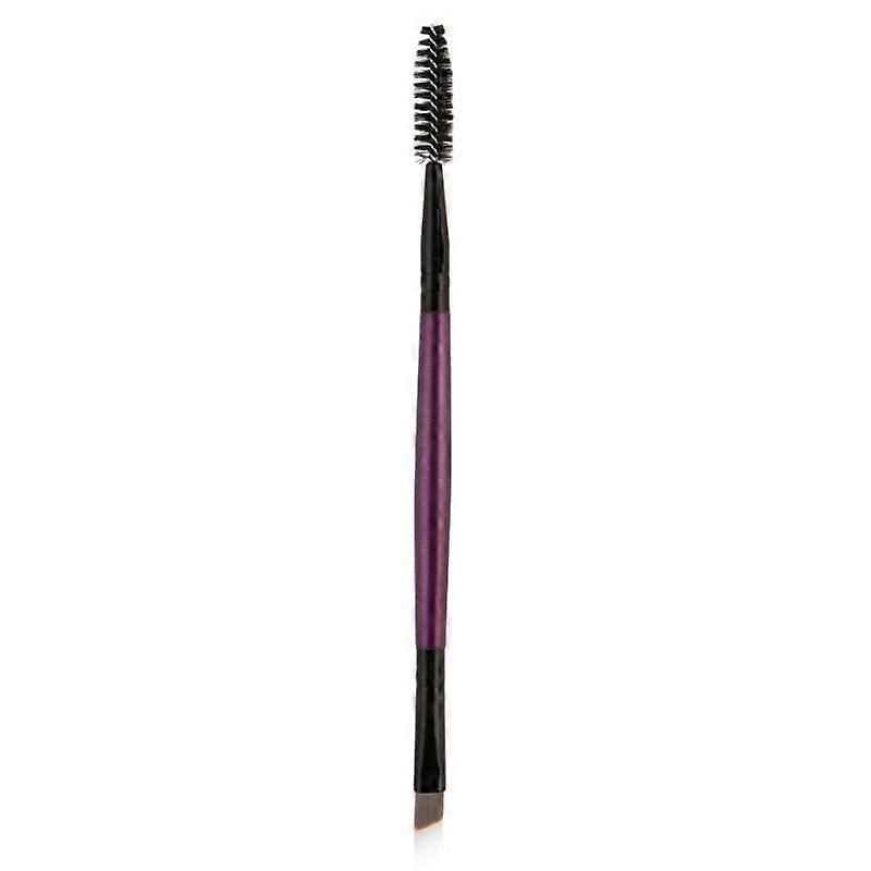 Double Ended Makeup Brush with Eyeliner and Eyebrow Comb, Professional Nylon Bristles, Color 1