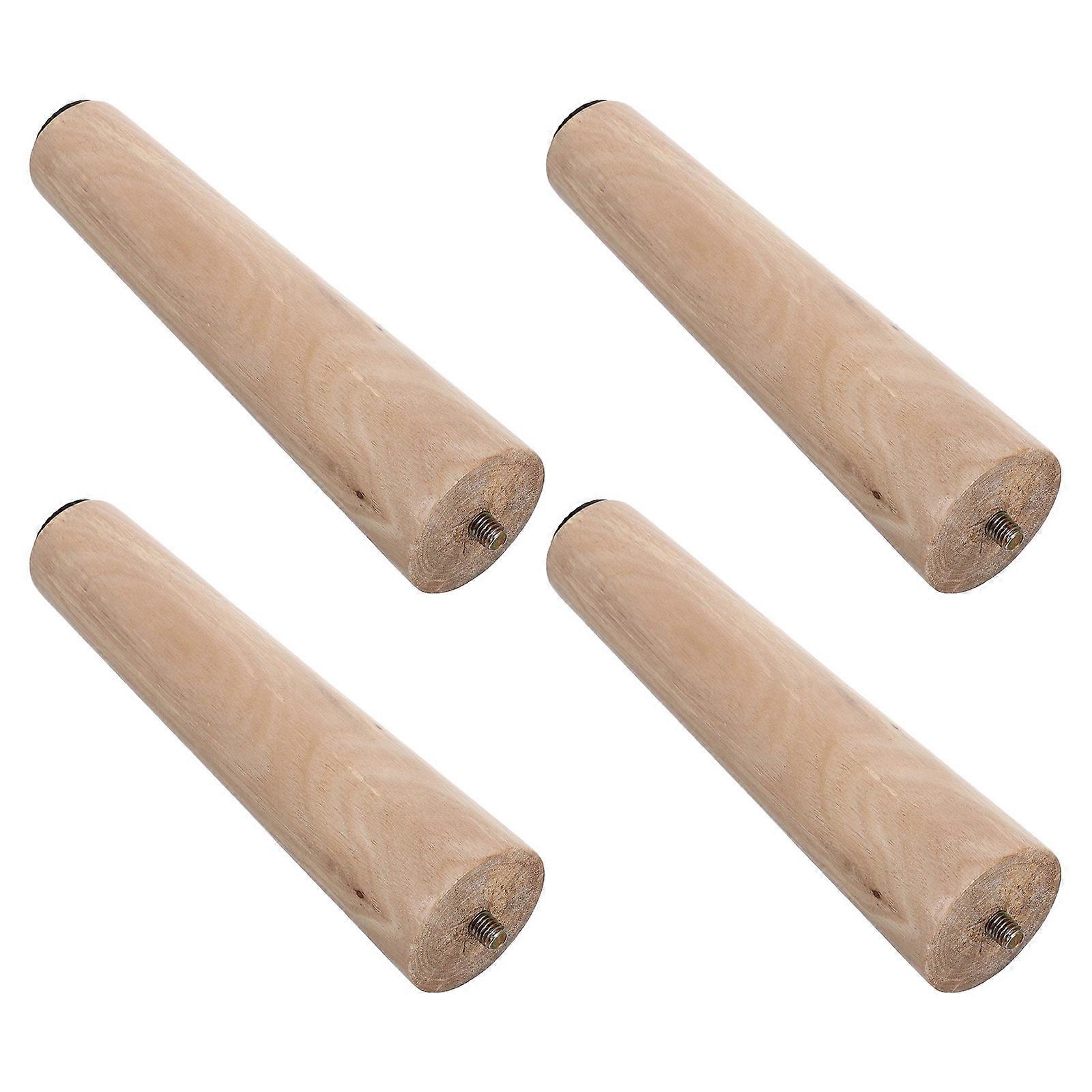 Solid Wood Furniture Legs Sofa Legs Set for Replacement 4Pcs Durable