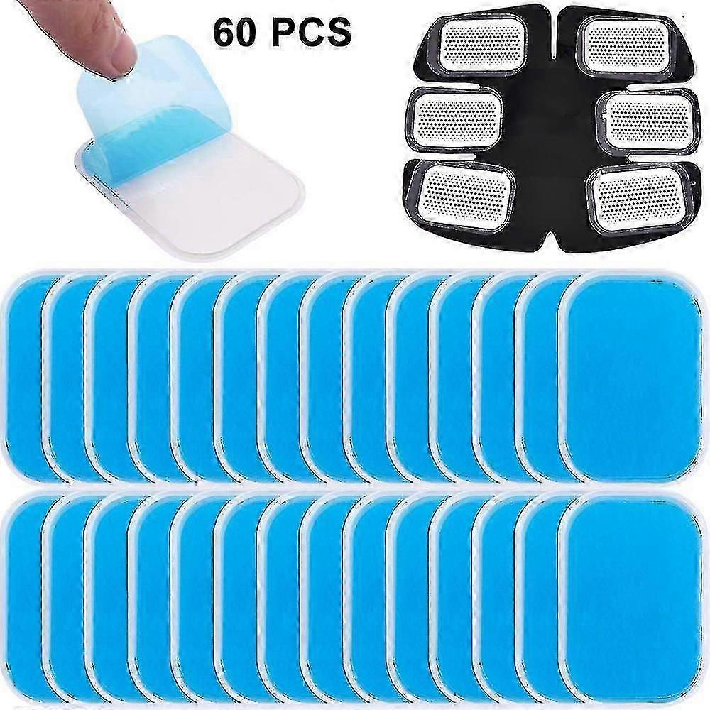 60pcs Gel Sheets For Gel Pad, Abs Trainer Replacement Gel Sheet