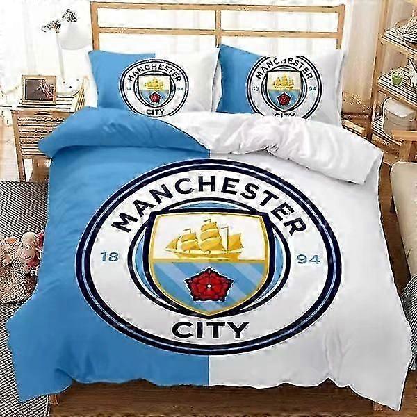 Set di biancheria da letto più recente del 2025, set copripiumino con stampa di una squadra di calcio, in morbida microfibra