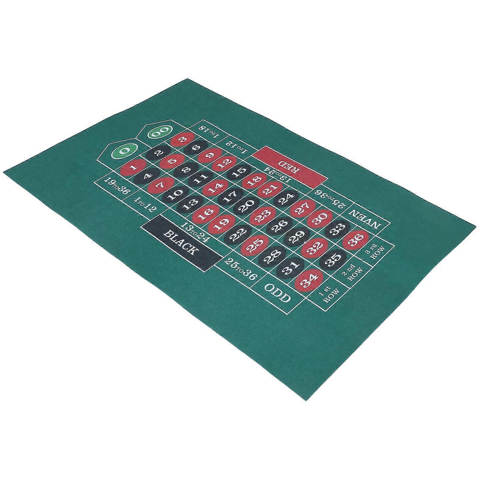 Craps Table Top Set Multifunctional Use For Waterproof Foldable Felt 90.00X60.00X0.10CM 1Set