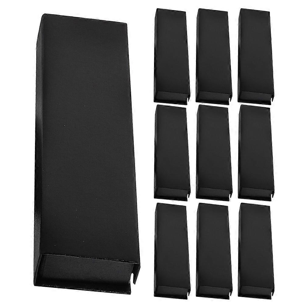 Pen Boxes Empty Present Box for Storage 10Pcs Black Pen Storage Case