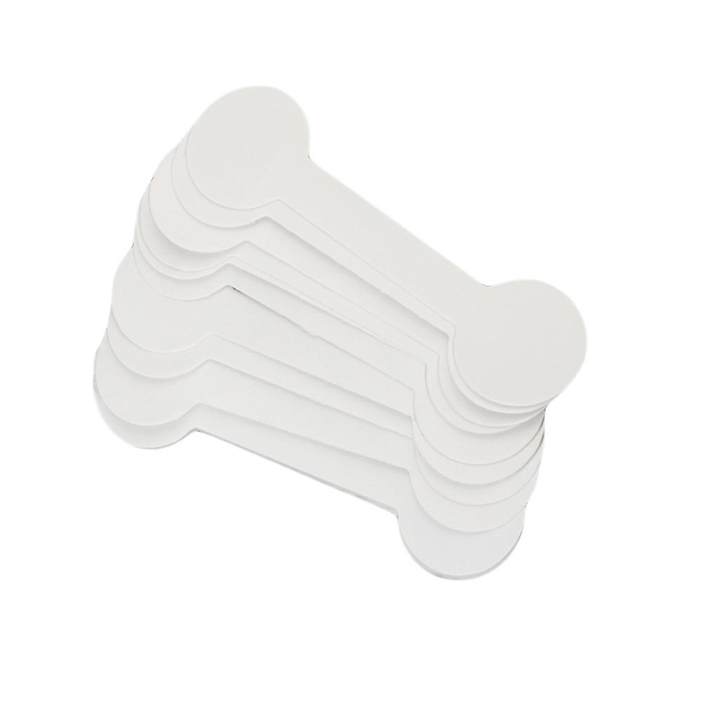 Jewelry Keyring Adhesive Labels for Display 400Pcs Round White Tags