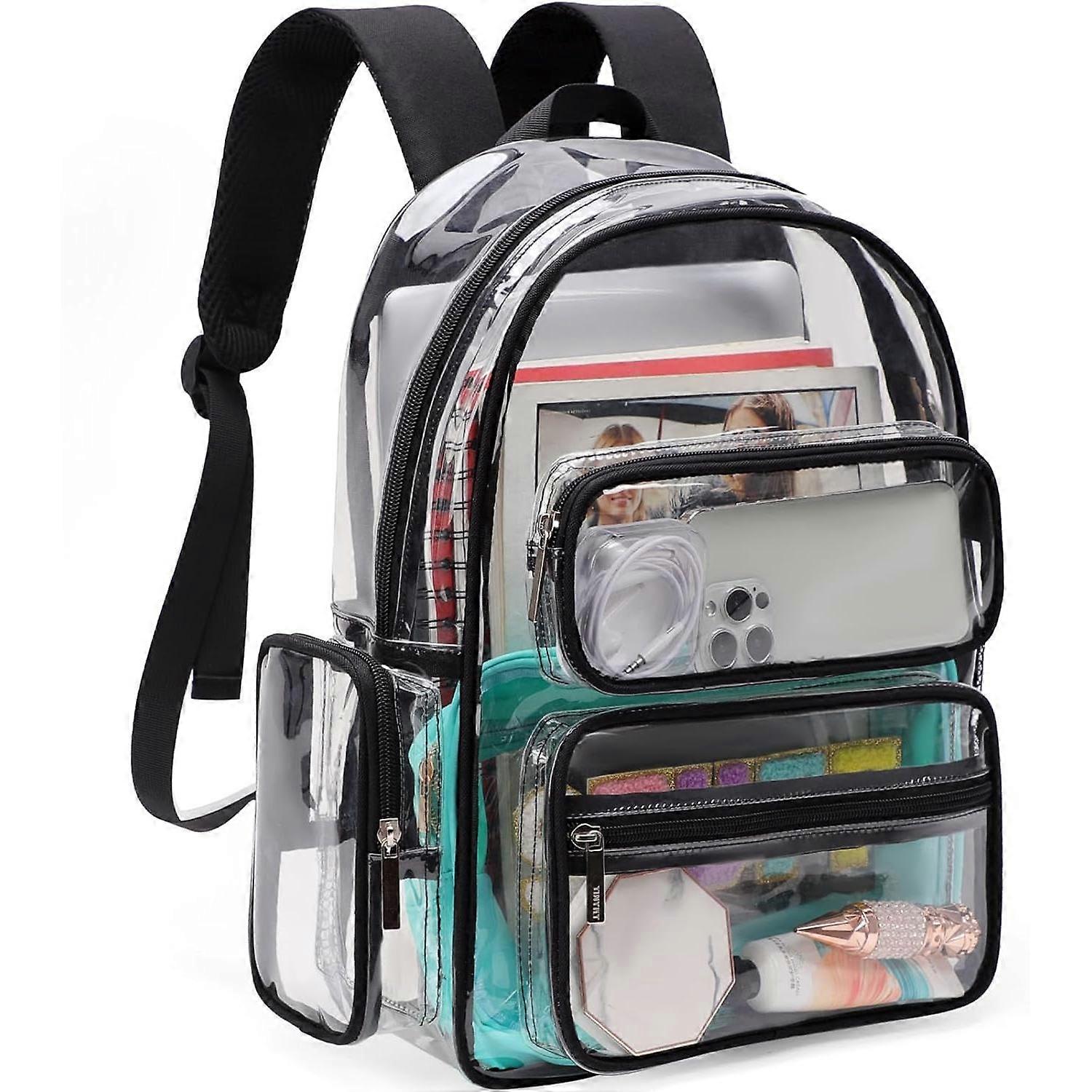 Durable transparent backpack. Large capacity transparent backpack.（Y0686）