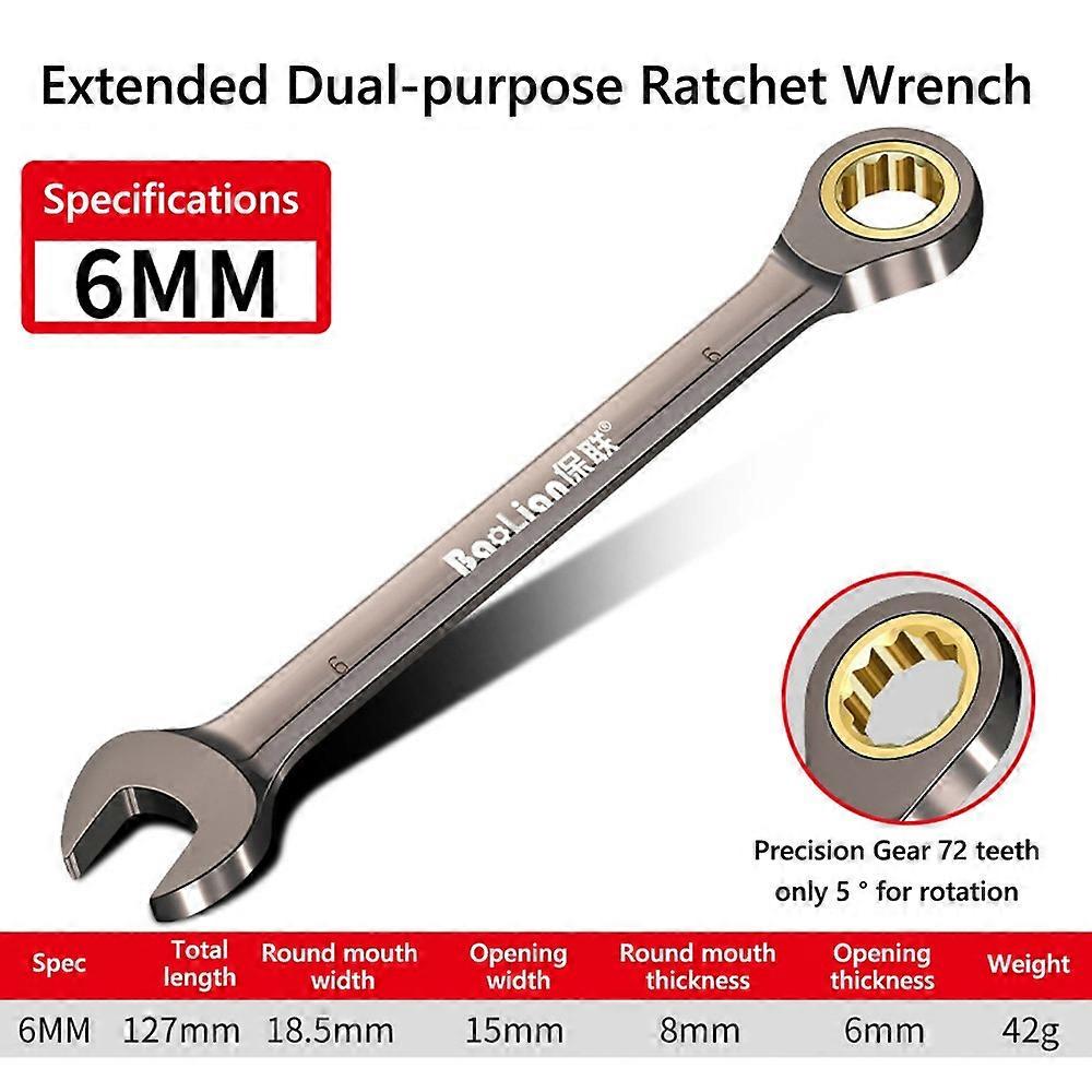 Cl��s CR-V de haute qualit��, couple ��lev��, 72 dents, cl��s �� cliquet, outils de r��paration manuels �� double usage, cl�� Torx