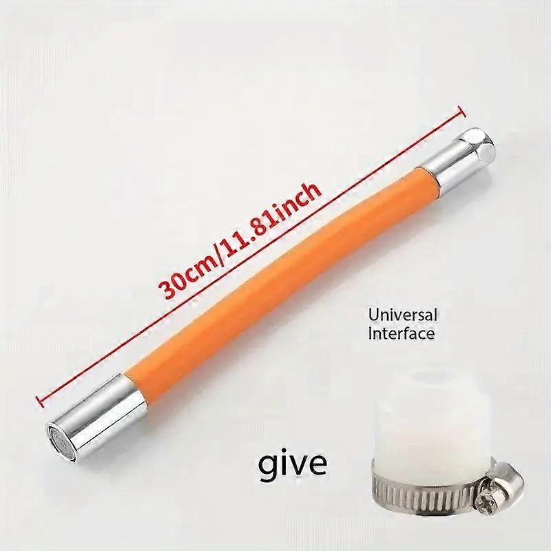 1 piece adjustable water line extension with connector, 360 degree rotary hose adapter, general purpose old threaded flat faucet