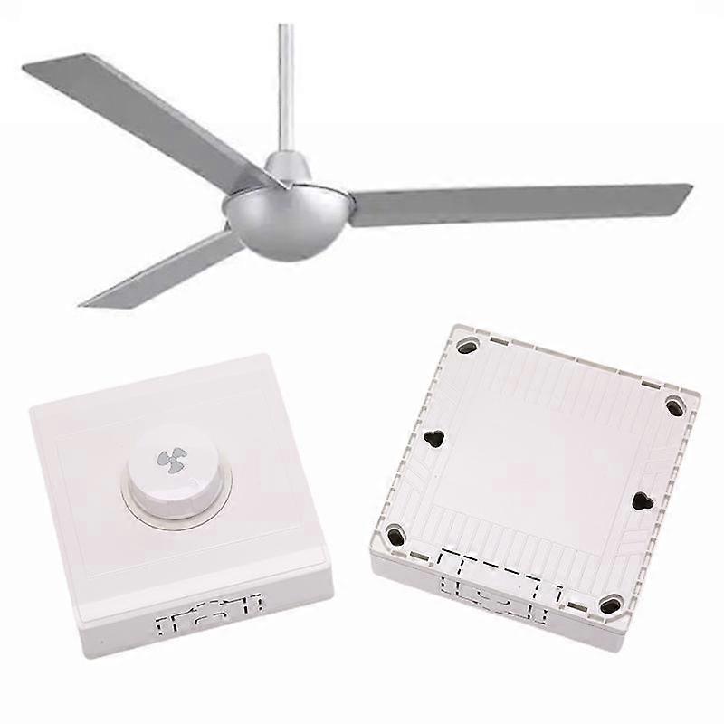 1Pc 86Type Ceiling Fan Adjustment Stepless Speed Controller Wall Switch 220V 10A