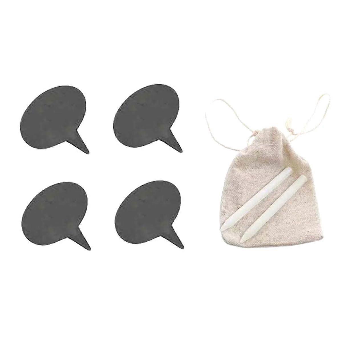 Reusable Cake and Cheese Toppers with Labels and Pencils for Party and Event Decoration