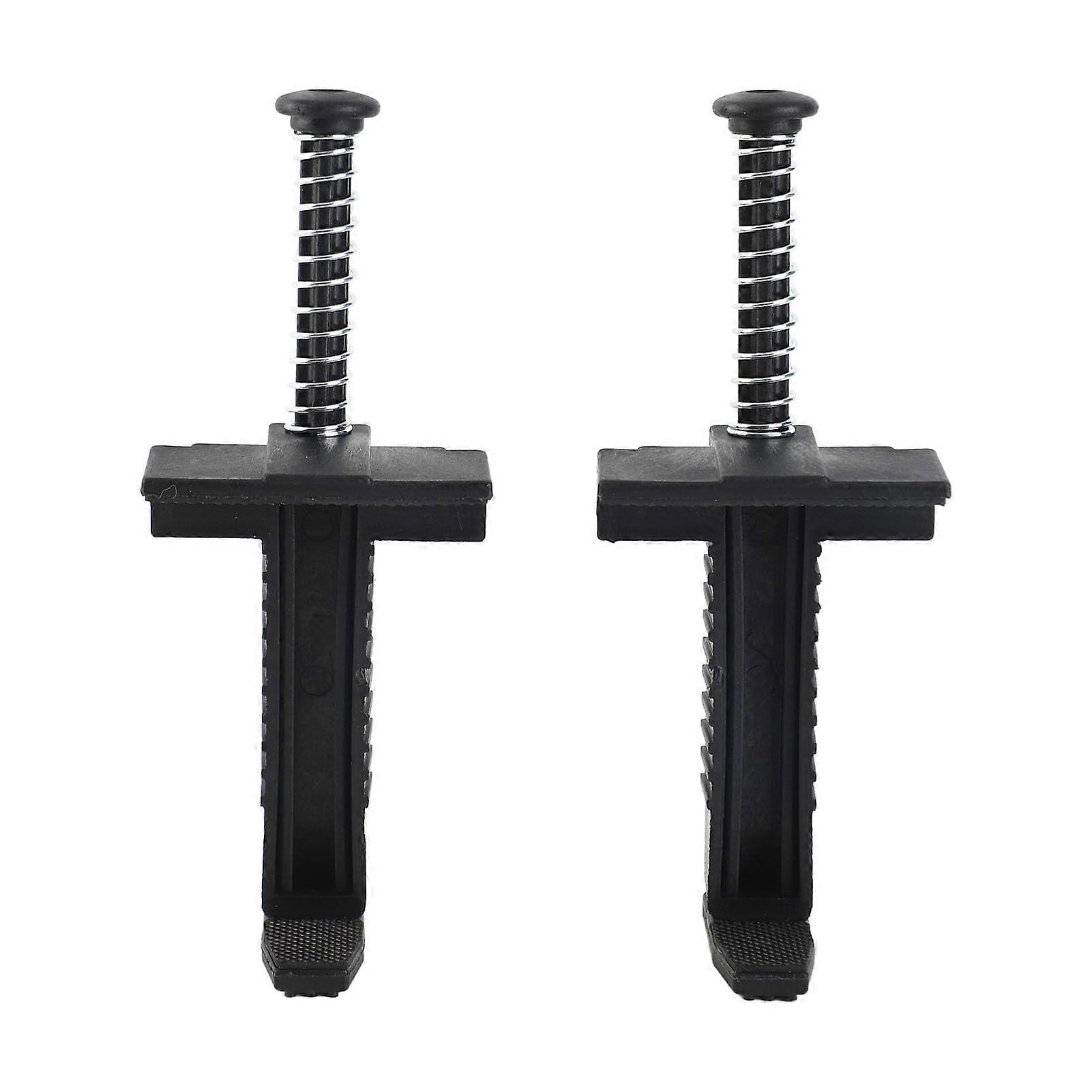 Brick Line Blocks with NonSlip Grip for Precision Masonry Construction, 2PCS Black