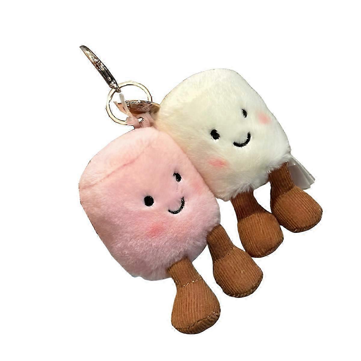 Cute Marshmallow Keychain Soft Doll Pendant Gift-mk