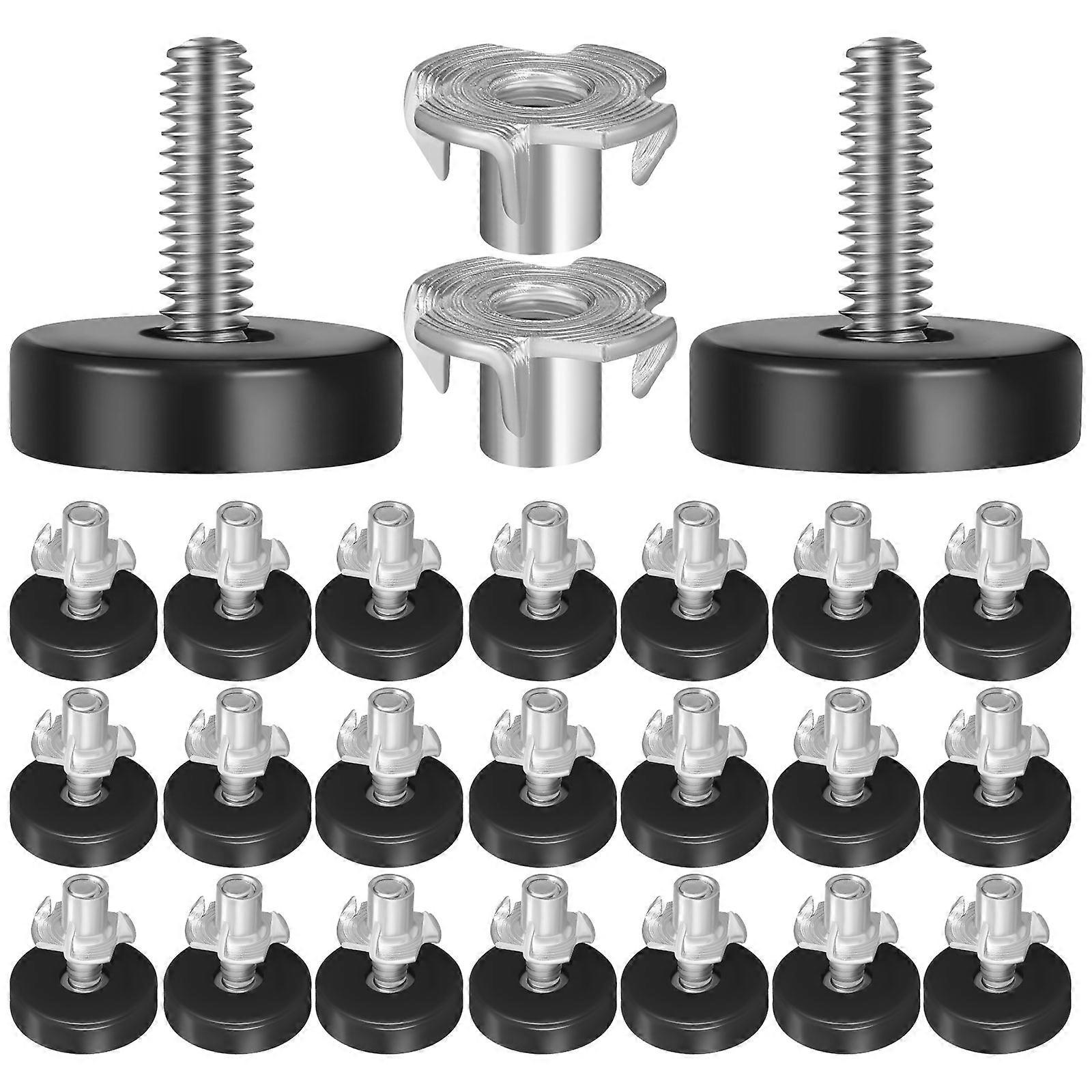 Furniture Threaded Levelers for Stable Support 24Pcs Adjustable Feet