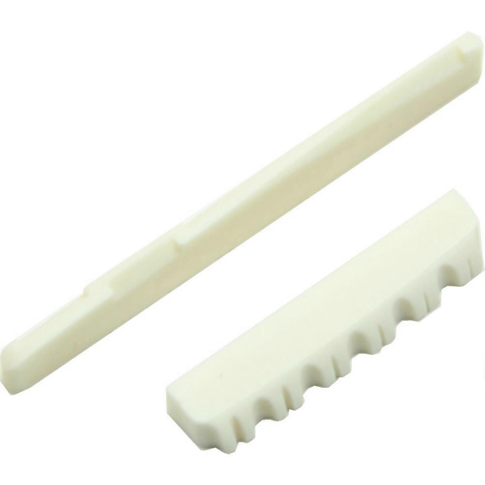 4 Set Ivory Bone Bridge Saddle and Nut for 6 String Acoustic Guitar